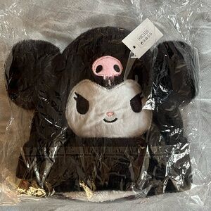Cute Black and White Character Plush Hat